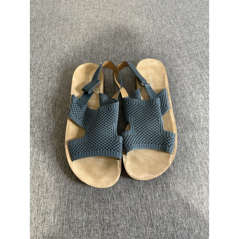 Harmony Balance Women's Glorious (837347) Navy Blue Sandals Sz 11 Beach Coastal